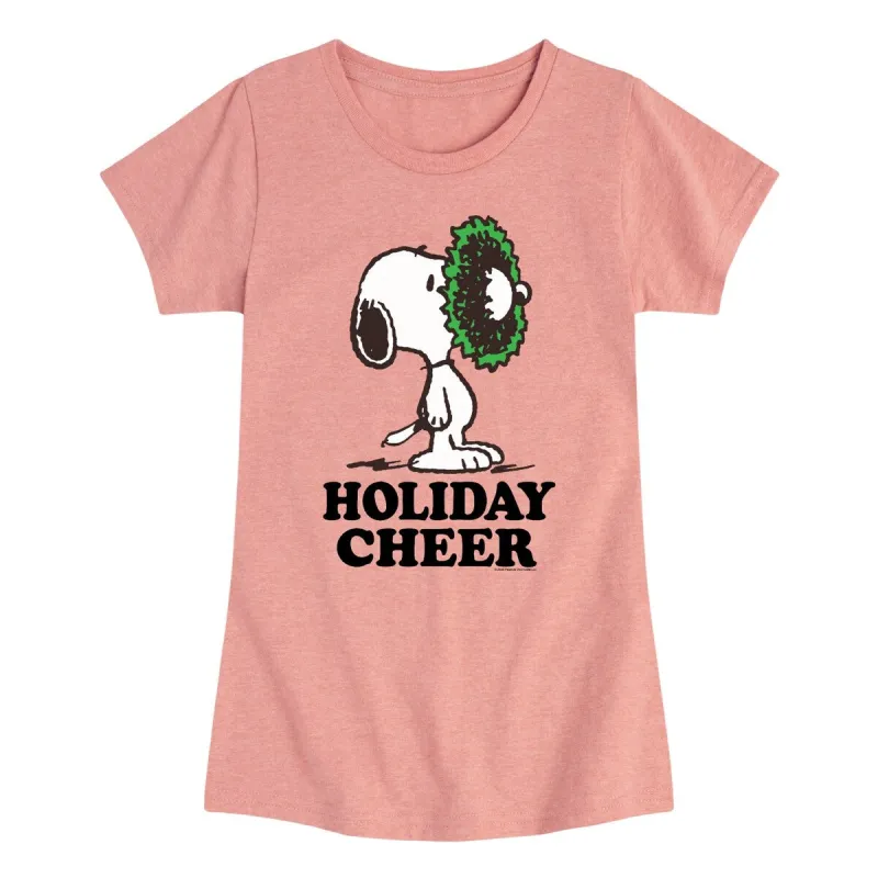 Girls Peanuts Holiday Cheer Tee sold by Zulily