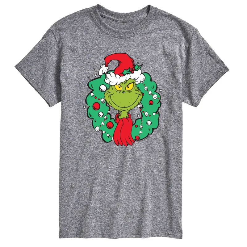 Men's The Grinch Grinch Wreath Tee sold by Zulily