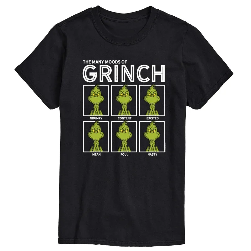 Men's The Grinch Many Moods Tee sold by Zulily