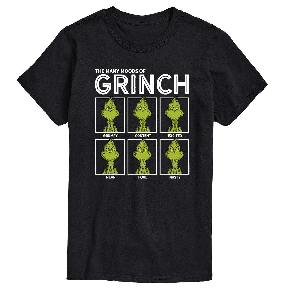 Men's The Grinch Many Moods Tee sold by Zulily