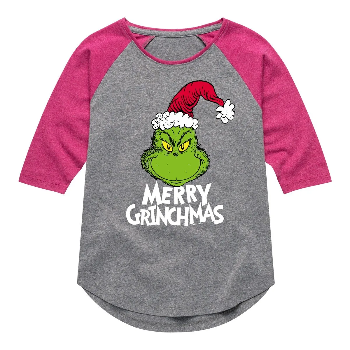 Girls The Grinch Merry Grinchmas Raglan sold by Zulily