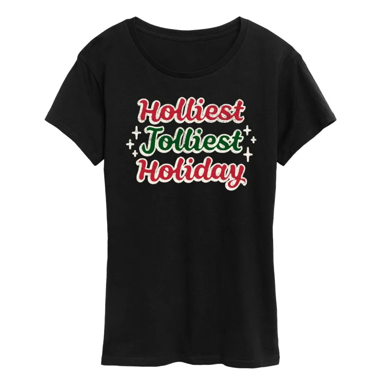 Women's Holliest Jolliest Holiday Tee sold by Zulily