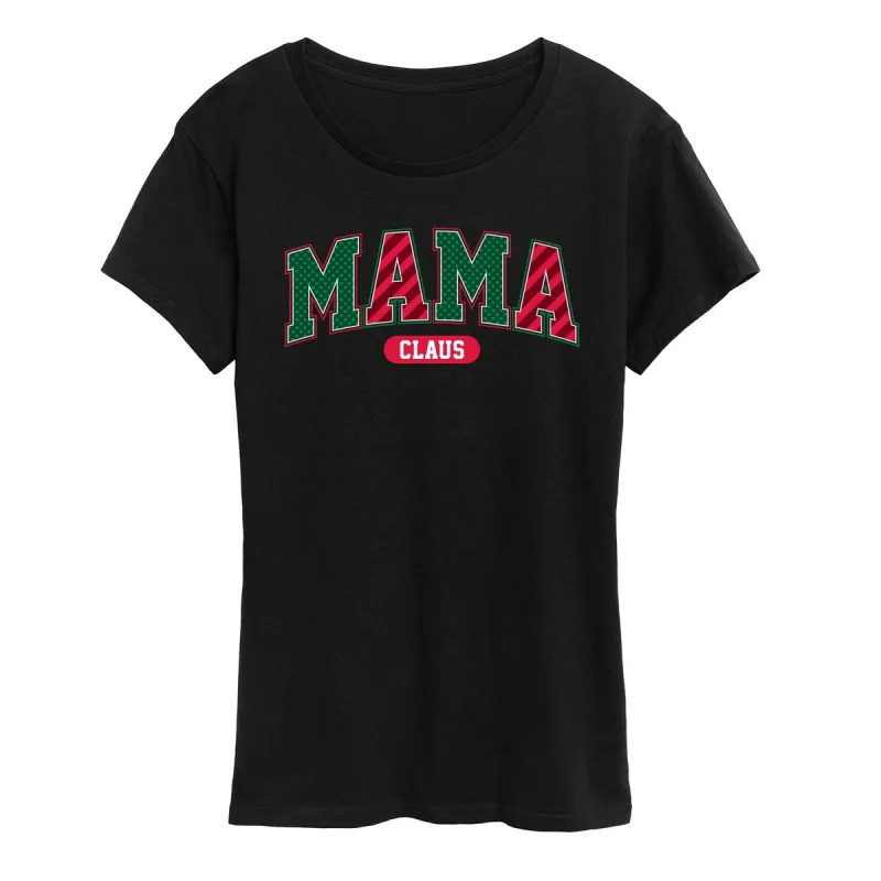 Women's Mama Claus Varsity Tee made by Zulily