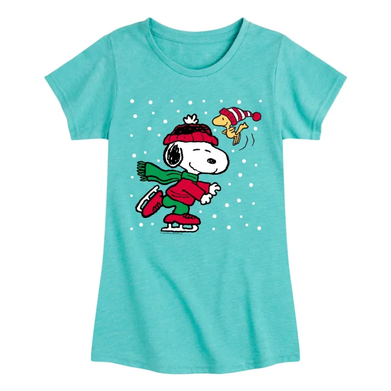 Girls Peanuts Snoopy Holiday Tee sold by Zulily