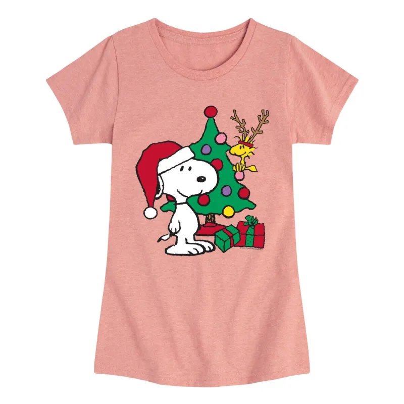 Girls Peanuts Happy Holidays Tee sold by Zulily