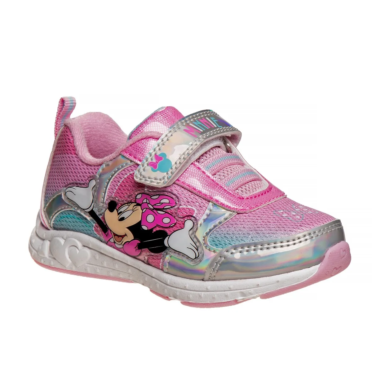 Disney Minnie Mouse Girls Sneakers w/ one white light sold by Zulily