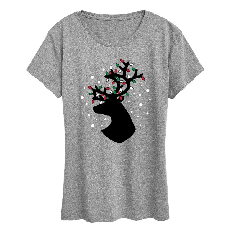 Women's Deer Christmas Lights Tee sold by Zulily