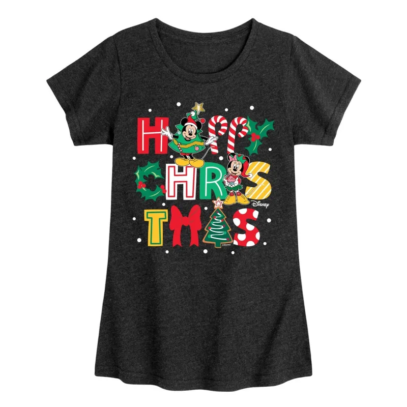 Girls Disney Happy Christmas Icons Tee sold by Zulily