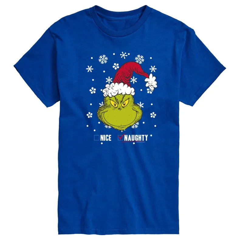 Men's The Grinch Naughty Or Nice Tee sold by Zulily