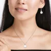 Sofia B. Cultured Freshwater Pearl 1/10ct TW Diamond Hook Earrings Necklace Set Sterling Silver sold by Zulily
