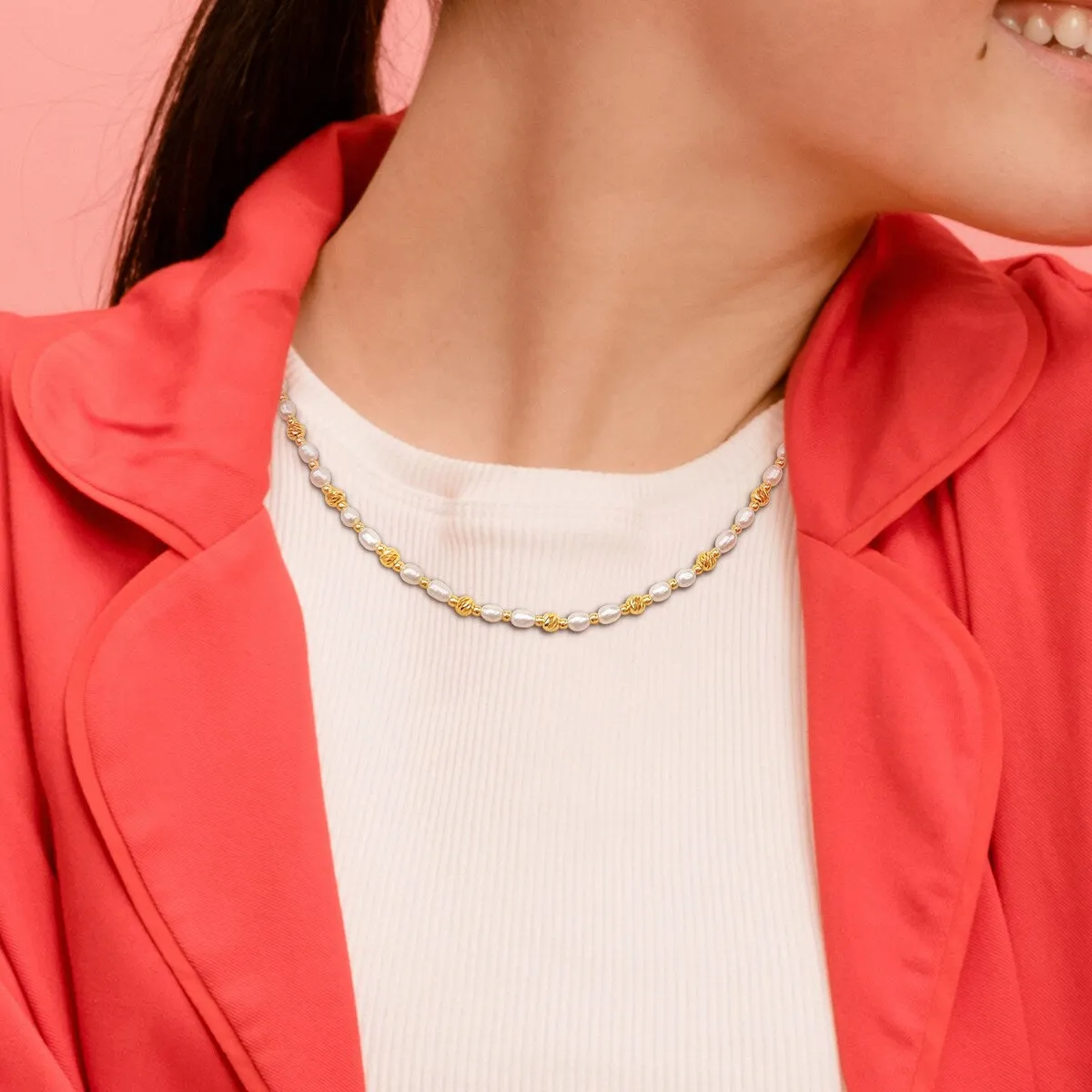 Sofia B. 3.5-4mm Cultured Freshwater Ball Bead Station Necklace Silver - 16 + extender sold by Zulily product image thumbnail 4