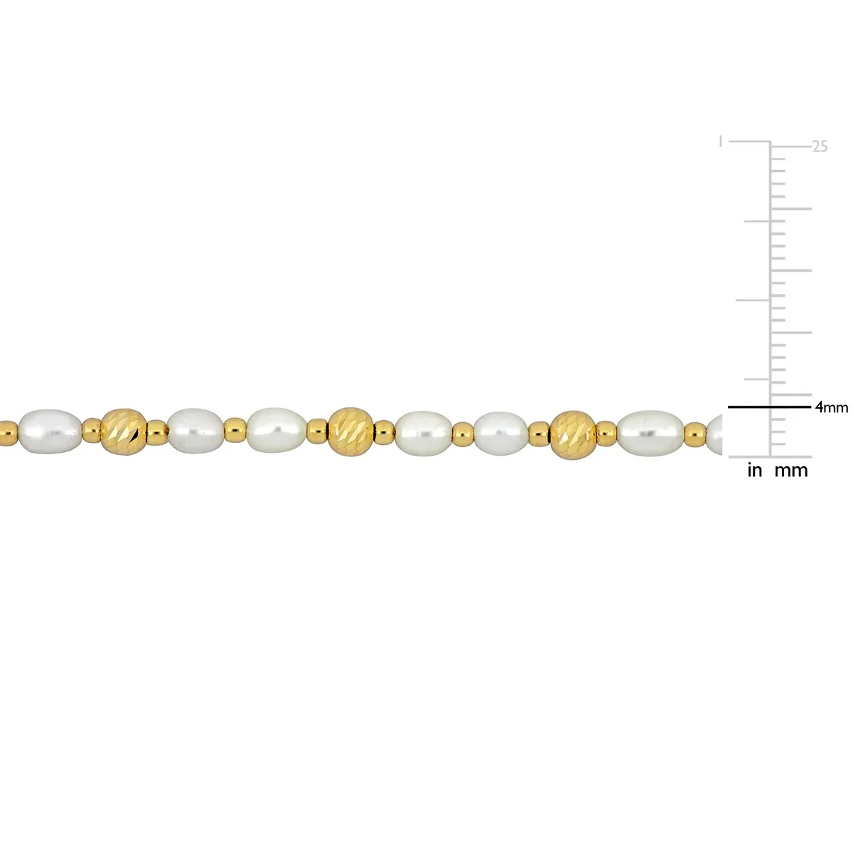 Sofia B. 3.5-4mm Cultured Freshwater Ball Bead Station Necklace Silver - 16 + extender sold by Zulily product image thumbnail 2