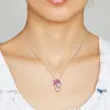 Sofia B. Pink Cultured Freshwater Pearl 7 3/8ct TGW Created Pink & White Sapphire Jewelry Set Sterling Silver sold by Zulily
