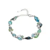 Blue Green Teardrop Swarovski Crystal Bracelet sold by Zulily