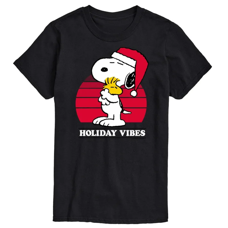 Men's Peanuts Snoopy Holiday Vibes Tee sold by Zulily