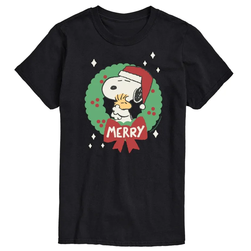 Men's Peanuts Snoopy Merry Tee sold by Zulily