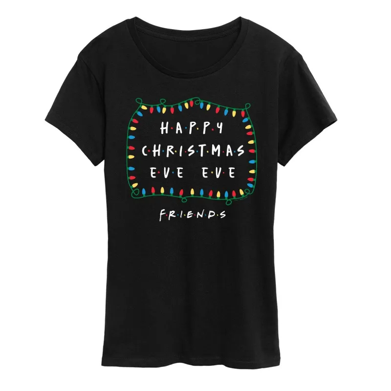 Women's Friends Merry Christmas Eve Eve Tee sold by Zulily