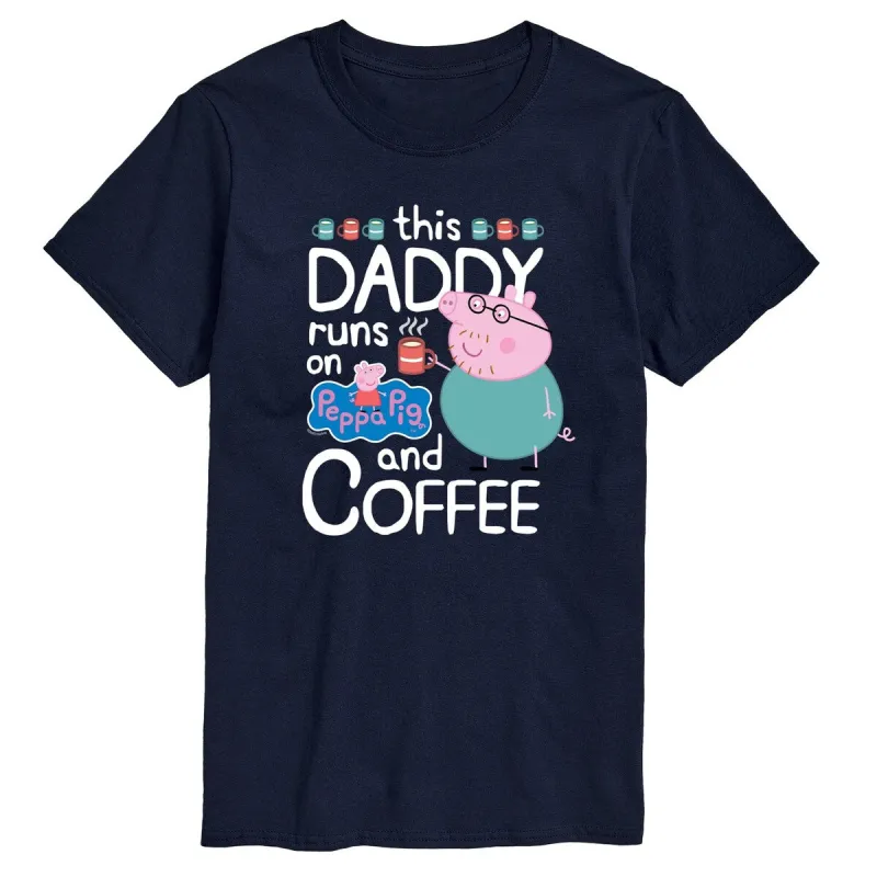 Men's Peppa Pig Runs On Coffee Tee sold by Zulily