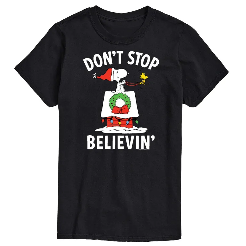 Men's Peanuts Don't Stop Believin' Tee made by Zulily