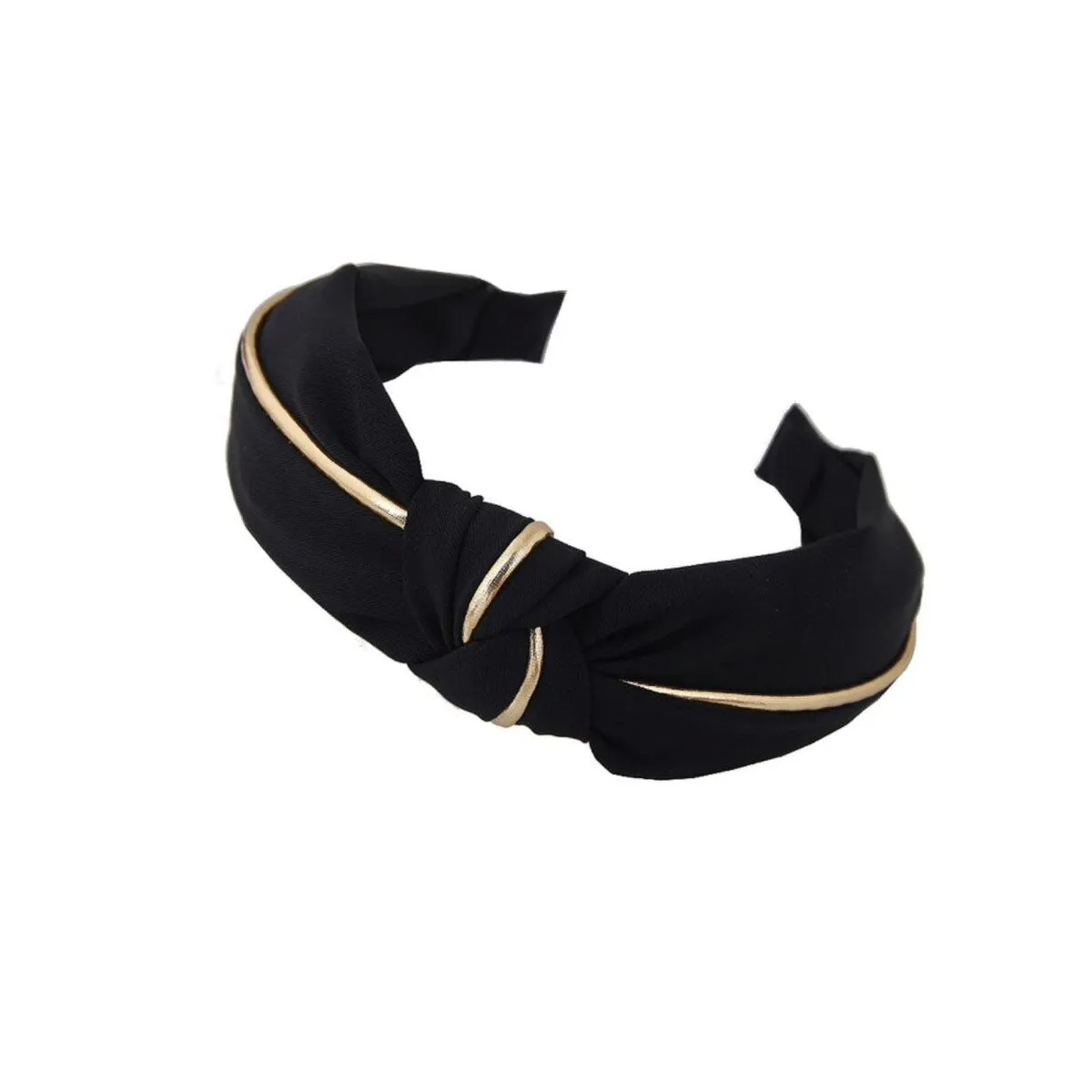 Black Gold Knotted Headband sold by Zulily