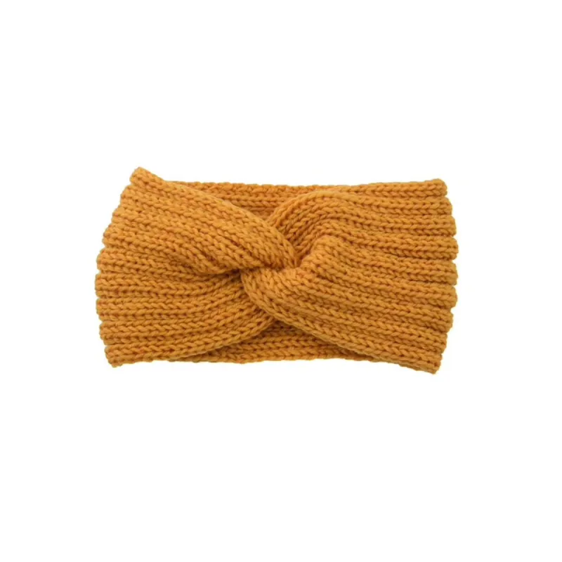 Mustard Yellow Knit Twisted Headband sold by Zulily