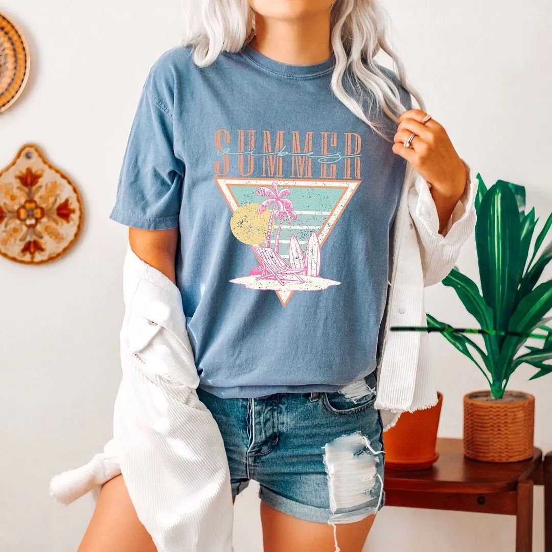 Summer Vibes Triangle Garment Dyed Tee sold by Zulily product image thumbnail 2