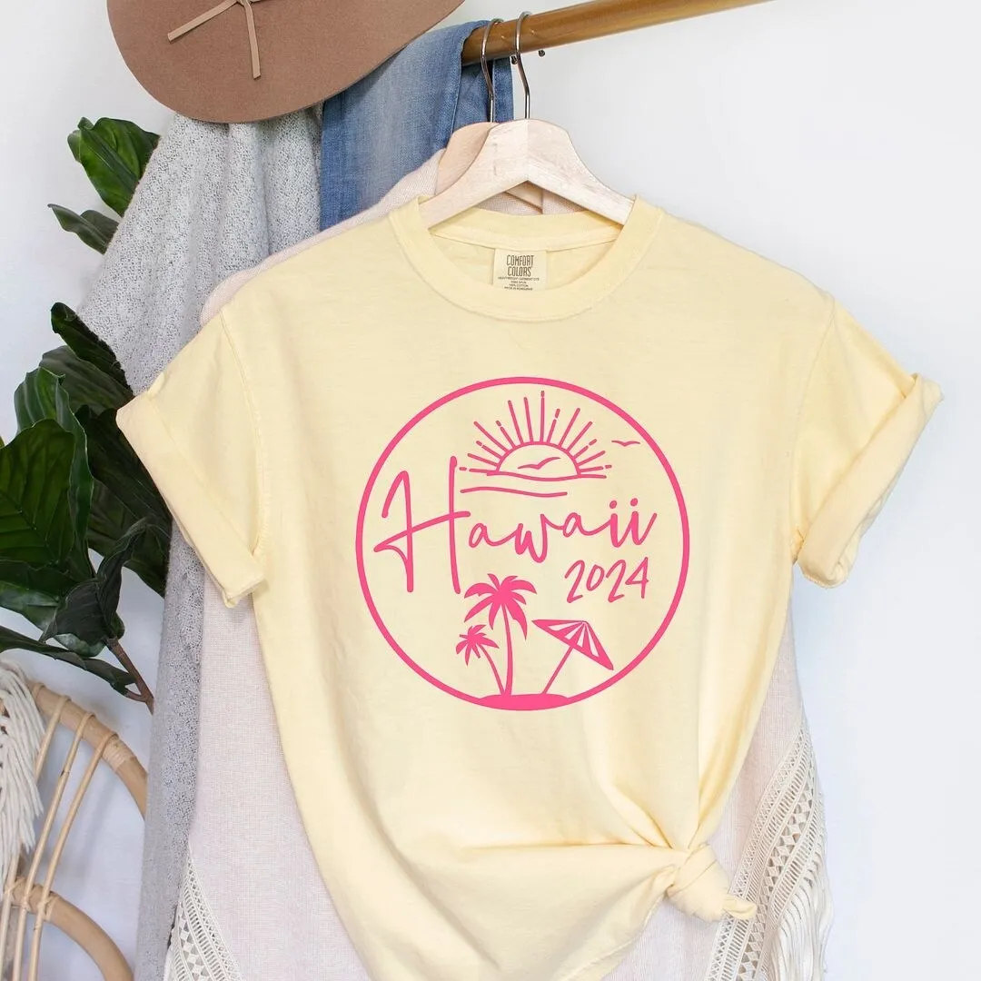 Hawaii 2024 Garment Dyed Tee sold by Zulily