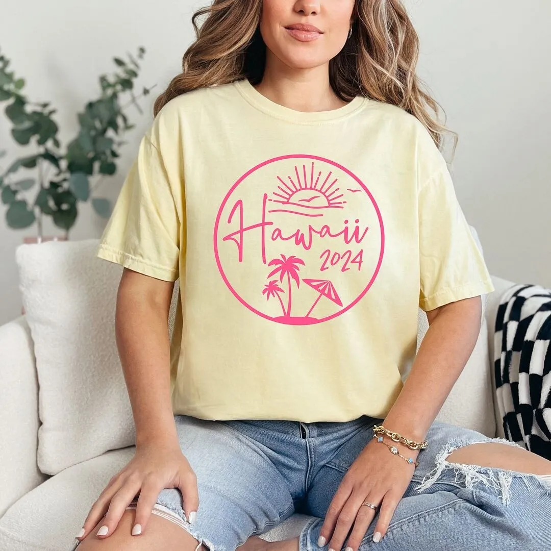 Hawaii 2024 Garment Dyed Tee sold by Zulily product image thumbnail 3