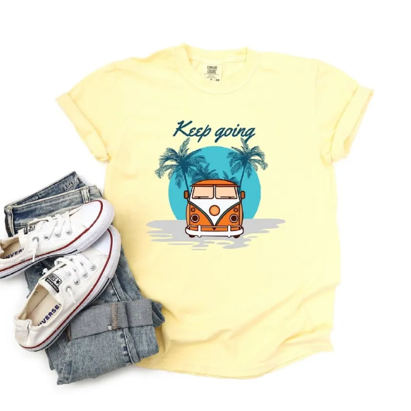 Keep Going Van Garment Dyed Tee sold by Zulily