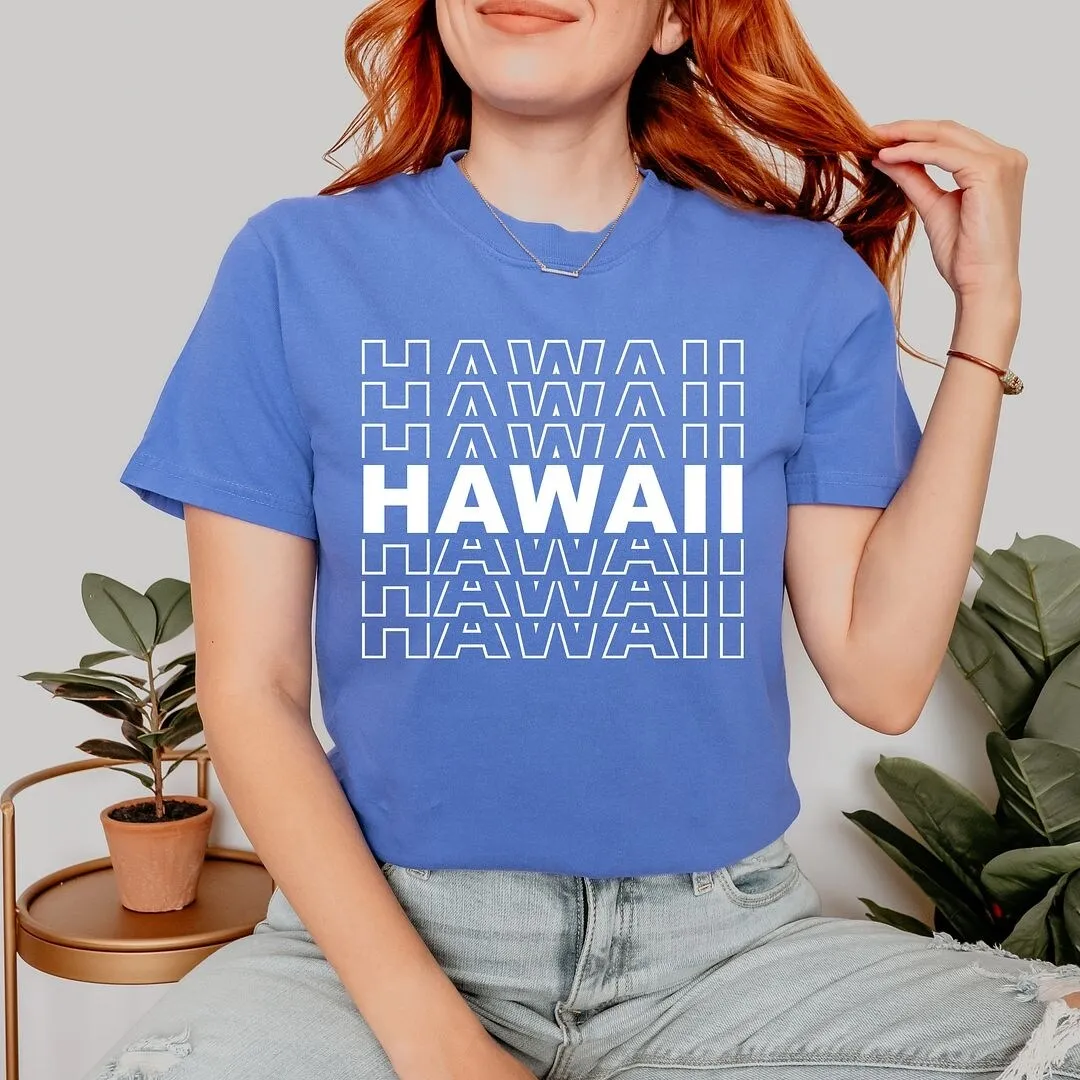 Hawaii Stacked Garment Dyed Tee sold by Zulily product image thumbnail 2