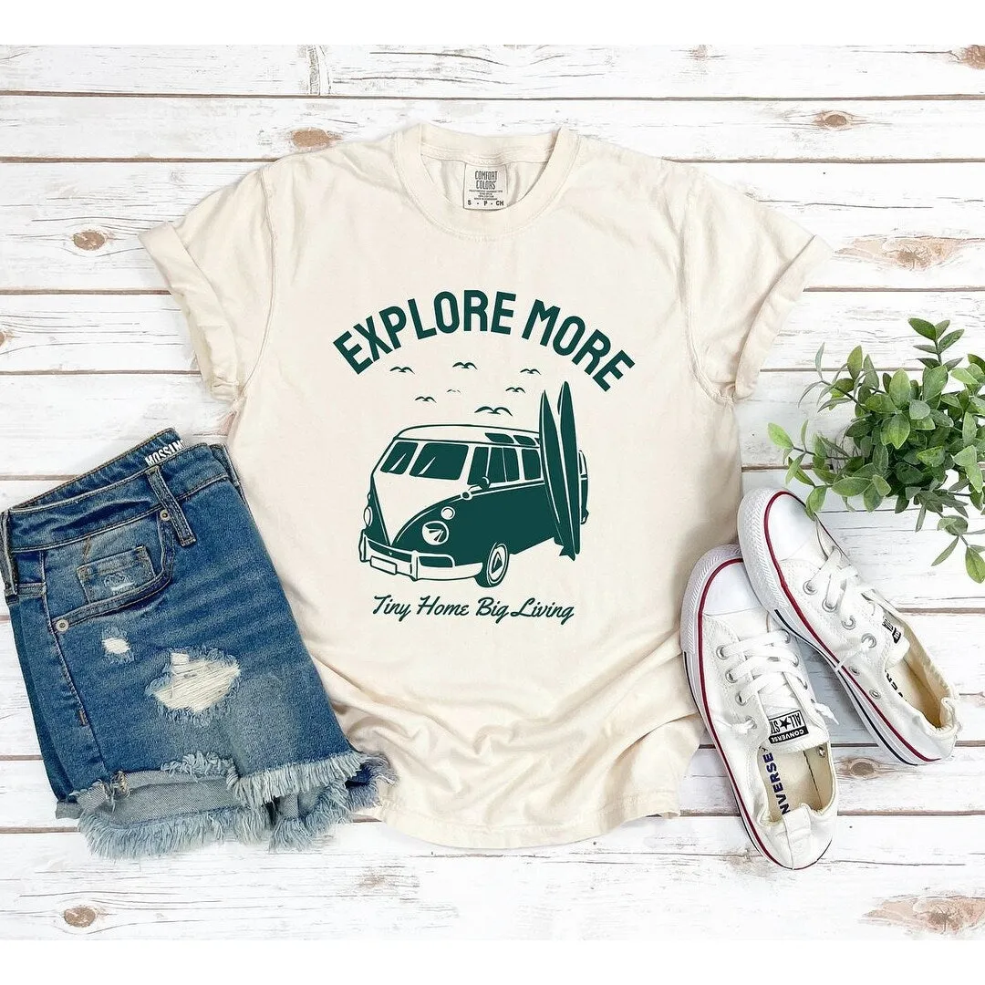 Explore More Surf Board Garment Dyed Tee sold by Zulily