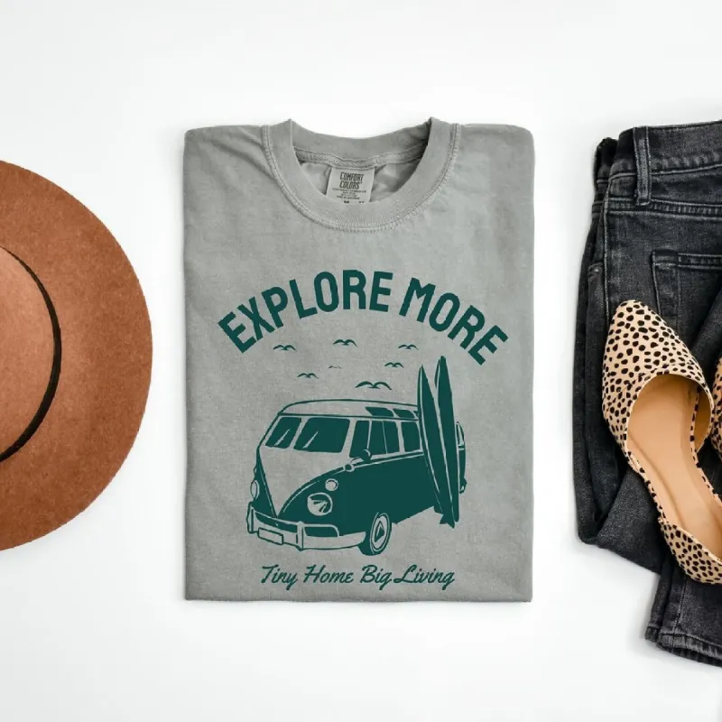 Explore More Surf Board Garment Dyed Tee sold by Zulily