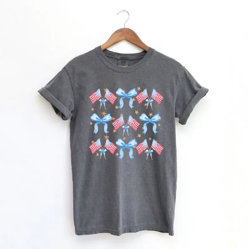 Coquette Patriotic Chart Garment Dyed Tee sold by Zulily