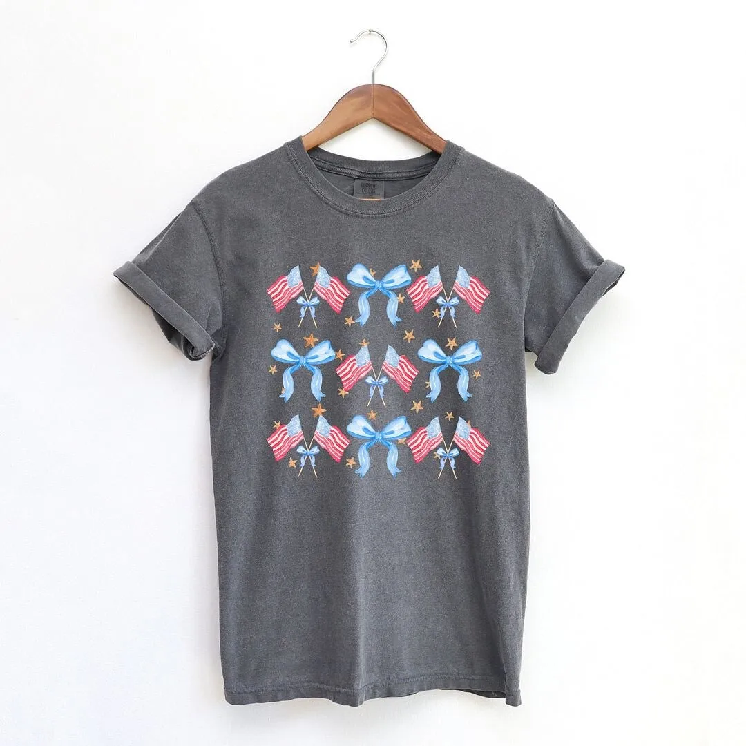 Coquette Patriotic Chart Garment Dyed Tee sold by Zulily