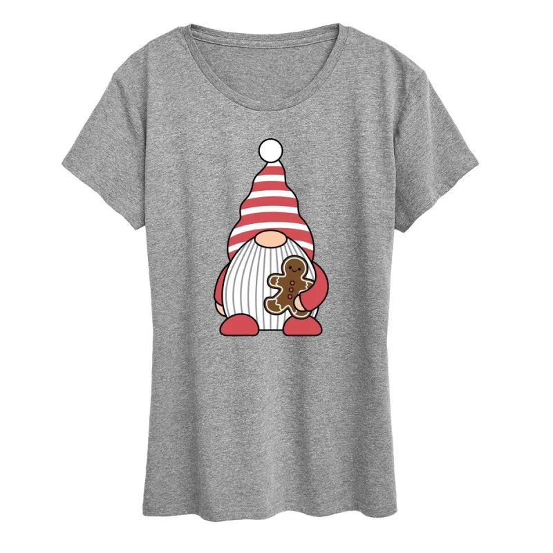 Women's Gnome Holding Gingerbread Tee sold by Zulily