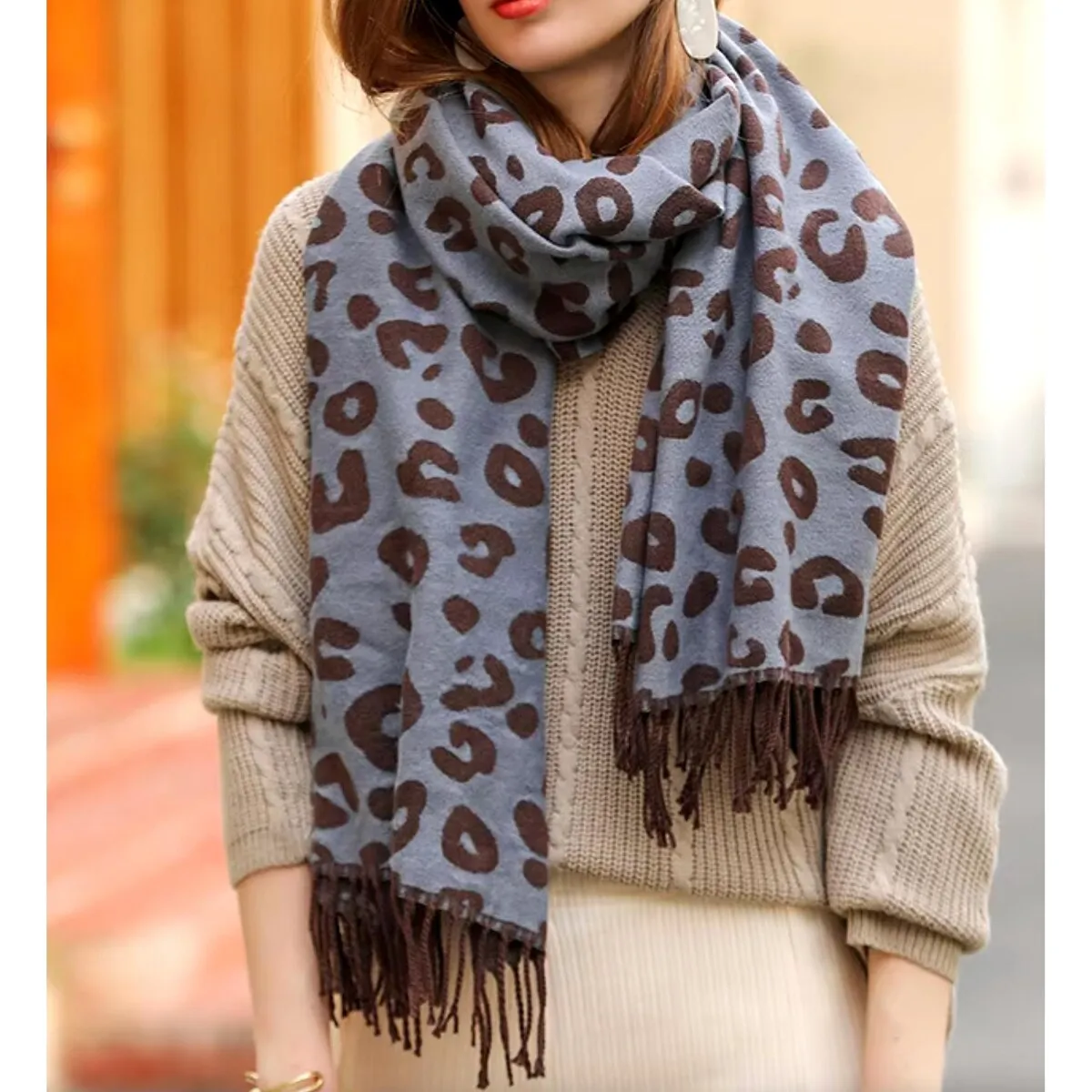 Brown Leopard Scarf sold by Zulily product image thumbnail 2