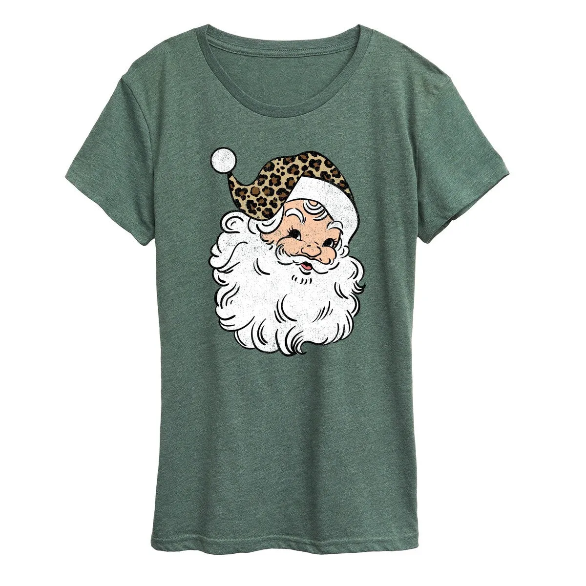 Women's Vintage Leopard Santa Tee sold by Zulily