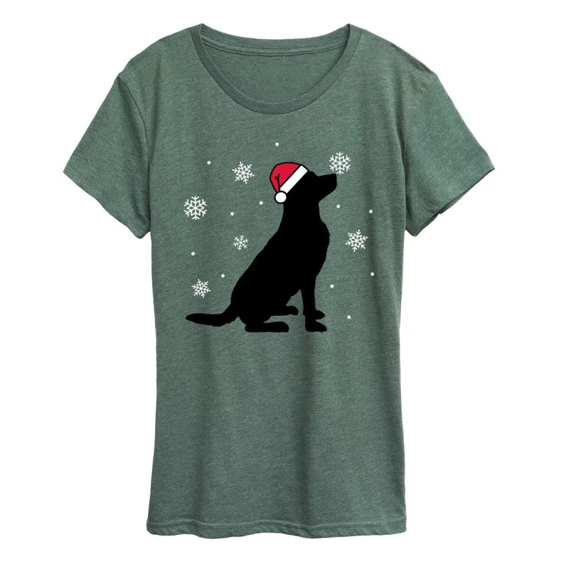 Women's Dog With Snowflakes Tee sold by Zulily