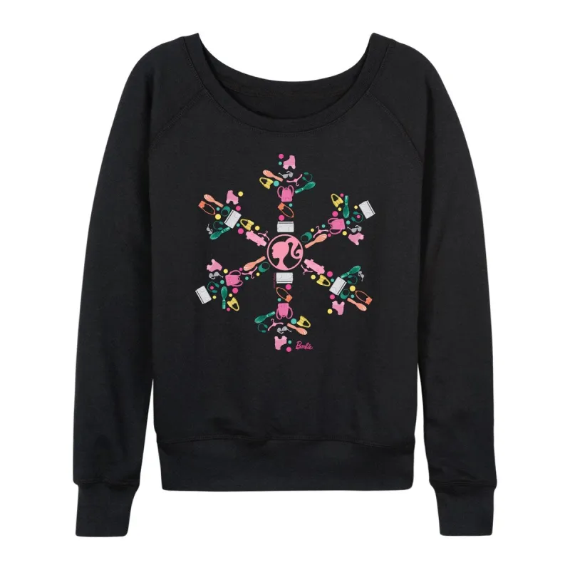 Women's Barbie Icon Snowflake Slouchy made by Zulily