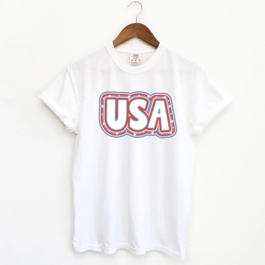 USA Outline Garment Dyed Tee sold by Zulily product image thumbnail 2
