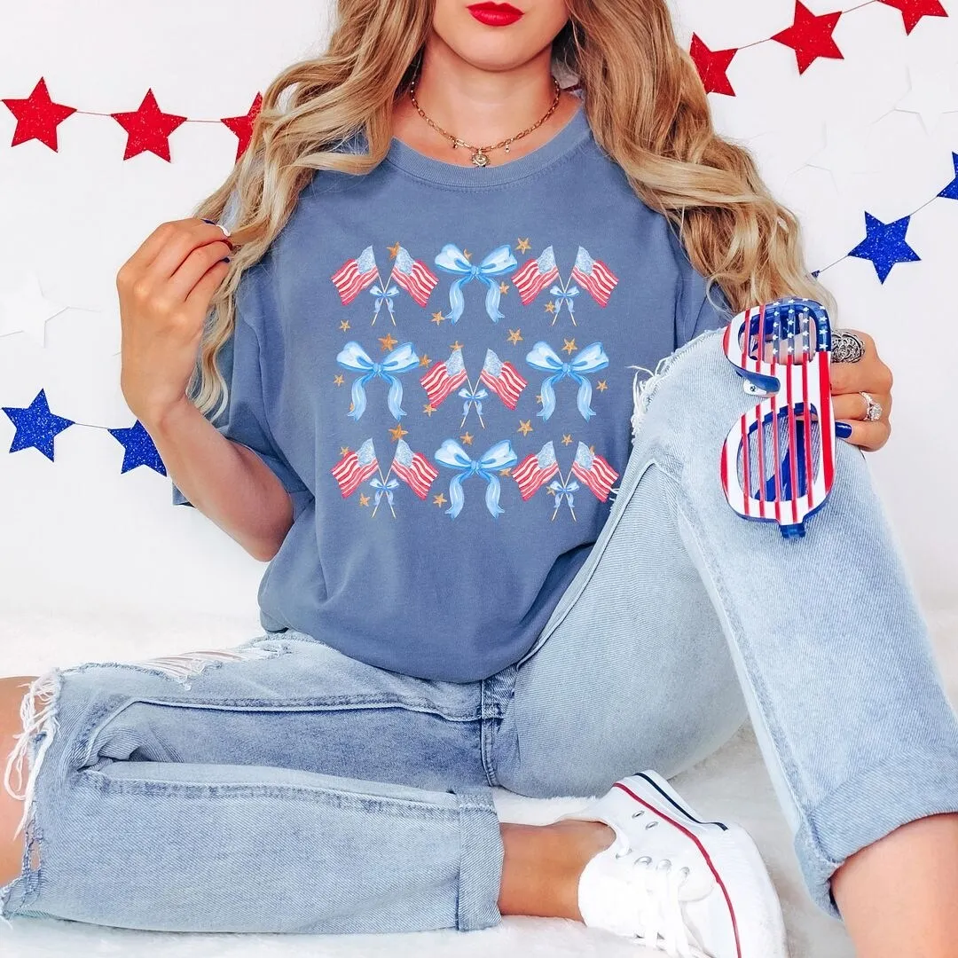 Coquette Patriotic Chart Garment Dyed Tee sold by Zulily product image thumbnail 2
