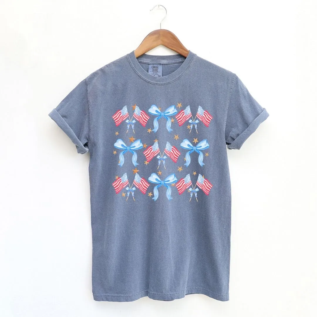 Coquette Patriotic Chart Garment Dyed Tee sold by Zulily
