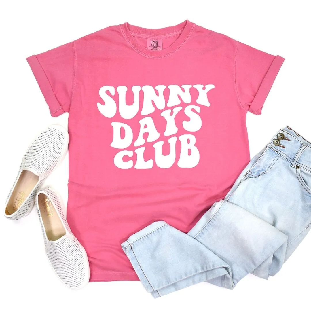 Sunny Days Club Garment Dyed Tee sold by Zulily