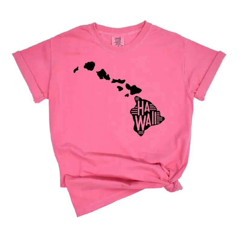 Hawaii Typography Garment Dyed Tee sold by Zulily