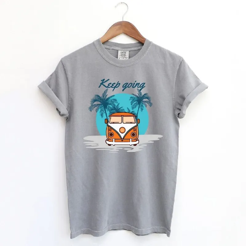 Keep Going Van Garment Dyed Tee sold by Zulily