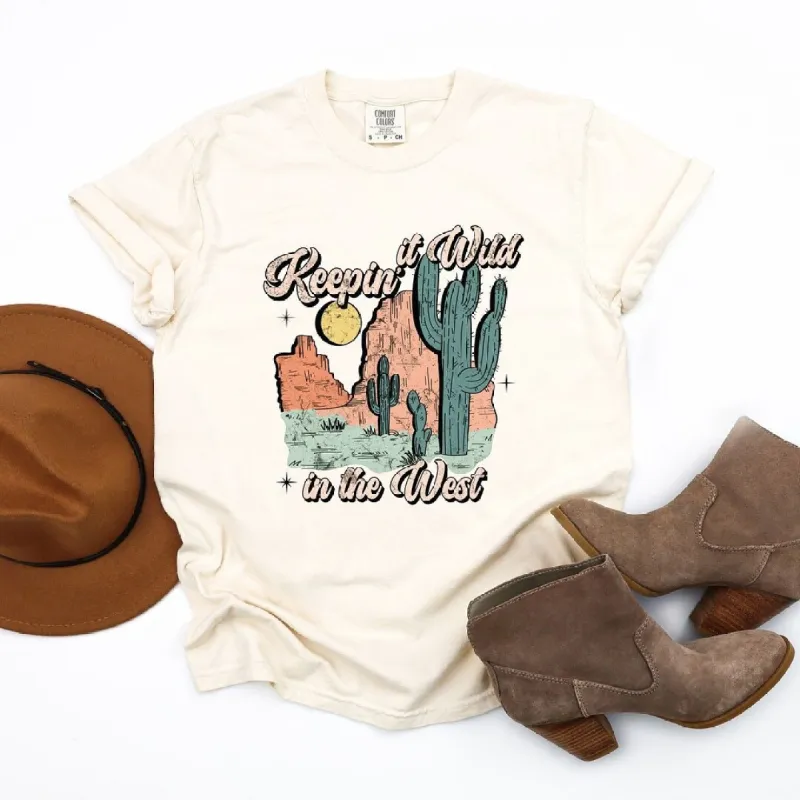 Keepin' It Wild Colorful Garment Dyed Tee sold by Zulily