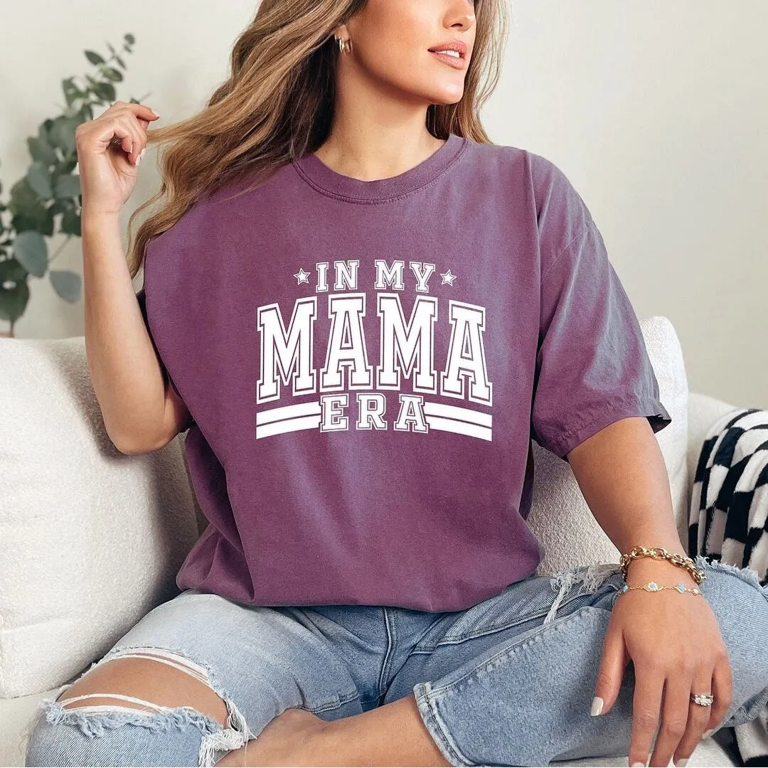 In My Mama Era Varsity Garment Dyed Tee sold by Zulily product image thumbnail 2