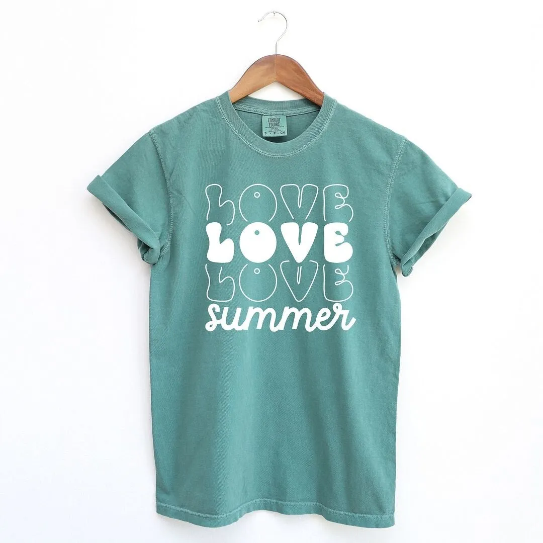 Love Summer Stacked Garment Dyed Tee sold by Zulily product image thumbnail 2