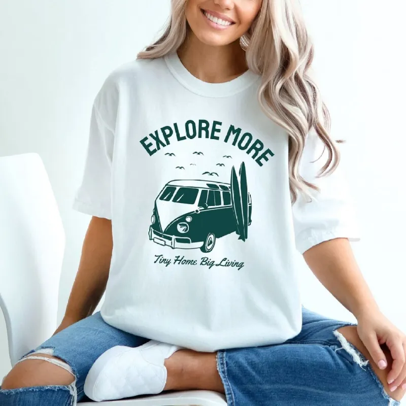 Explore More Surf Board Garment Dyed Tee sold by Zulily