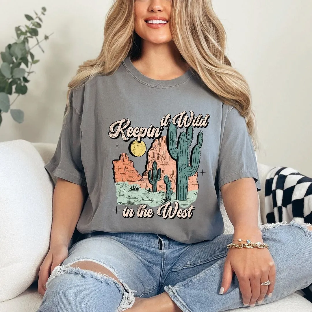 Keepin' It Wild Colorful Garment Dyed Tee sold by Zulily product image thumbnail 3